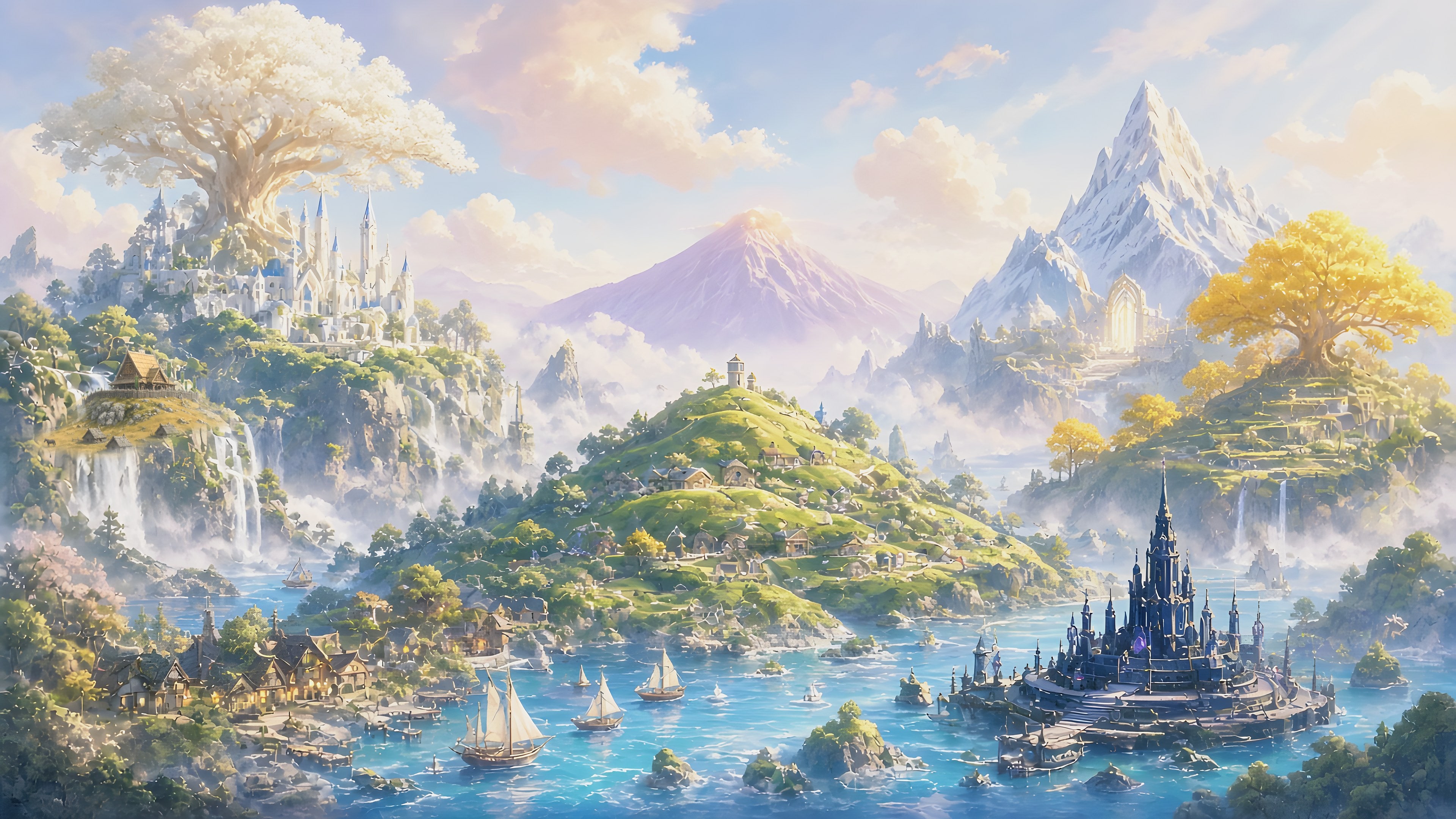 Floating realms island
